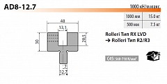Rolleri адаптер матрицы AD8-12.7